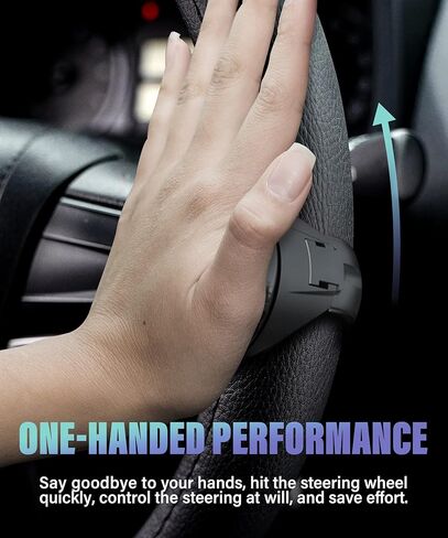 مقبض عجلة القيادة الدوار، مقبض عجلة القيادة العالمي، عجلة قيادة معدنية 360 درجة، مقبض كهربائي للسيارة مساعد القيادة in Kuwait