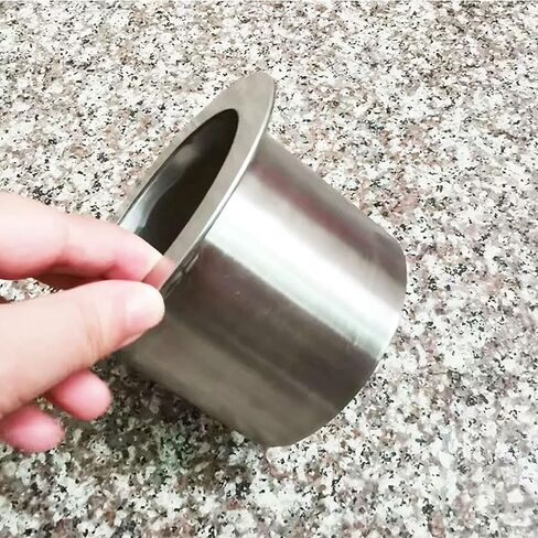 Drop-in Trash Chute - 304 Stainless Steel Round Built-in Countertop Waste Trash Chute Grommet, Brushed Finish in Saudi Arabia