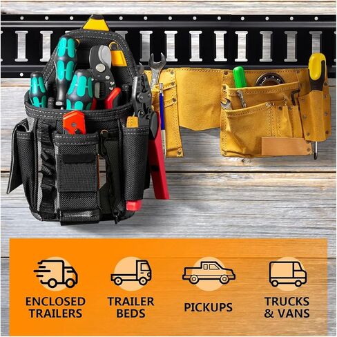 5ft E Track Rails 4 Pack Tie Down Etrack مع مسار إلكتروني من الفولاذ المطلي بالمسحوق للكراجات وورش العمل وملحقات المسار الإلكتروني in Kuwait