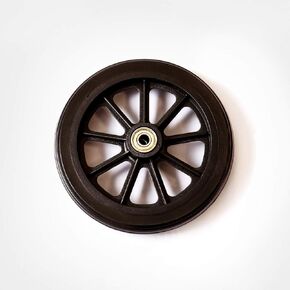 HEALTHLINE Health Line Products Walker Rollator Replacement 6" Wheels 9 Spoke Black (Front 2)