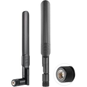 2PCS Dual Band WiFi 2.4GHz 5GHz 5.8GHz Antenna SMA Male Antenna 8dBi 15cm/6in for WiFi Router Wireless Network Truck Trailer Rear View Backup Camera Reversing Monitor