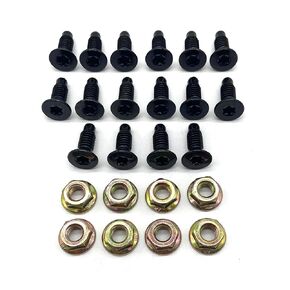 Region Offroad Grade 8 Windshield Hinge Torx Screws and Nuts Compatible with Jeep CJ5 CJ7 CJ8 Wrangler YJ 1976-1995