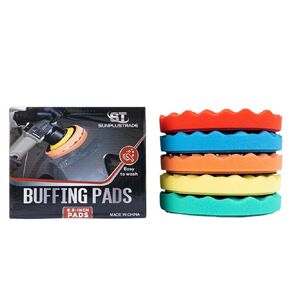 Polishing Pads, 6.5" Buffing Pads for Car Scratch Removal, Foam Buffer Pads for Automotive Detailing, Cutting, Compound, Polishing and Waxing