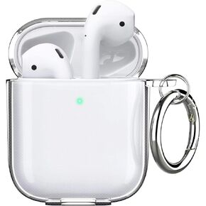 Clear Case for Airpods 4 Case Clear 2024,Full Protective Case for Airpods 4th Generation Case Cover,Soft Transparent Shockproof TPU Case for Airpods 4 Gen Case with Keychain-Crystal