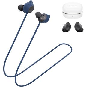 Anti-Lost Strap Compatible with Samsung Galaxy Buds Fe (2023), Soft Silicone Sports Lanyard for Galaxy Buds Fe, Anti-Slip Headphones Lanyard Accessories for Samsung Buds Fe Earbuds Neck Rope (Black)