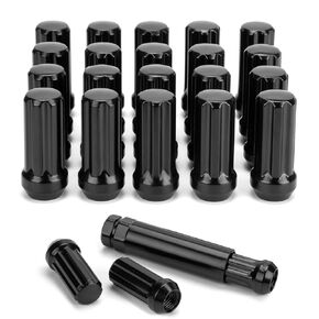 14x1.5 Lug Nuts Replacement for Chevy Silverado Tahoe Suburban Ford F-150 GMC Sierra Yukon, 24PCS M14x1.5 7 Spline Wheel Lug Nuts Chrome Drive Cone Seat with Socket Key for Aftermarket Wheels