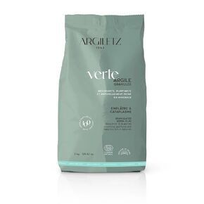 Argiletz الطين الأخضر الفرنسي المحبب 3 كجم / 6.6 رطل. 100% مصدرها وإنتاجها في فرنسا.
