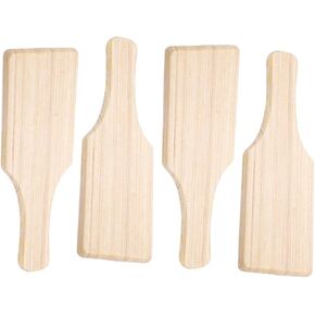 COHEALI 4pcs Clay Wood Clapper Wooden Sculpture Pad DIY Garnish Tools Wooden Mud Paddle Wooden Utensils Paddle Pottery Clay Ribs Clay Modeling Tool Pottery Paddle Accessories Mason Board