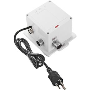 Automatic Sensor Control Box Dual Powered for Bathroom Sink Faucet Touchless Temperature Commercial Deck Mount Solid Brass Motion Activated Bath Tub Lavatory Basin Vanity Fauce Mixer Tap Touch-Free