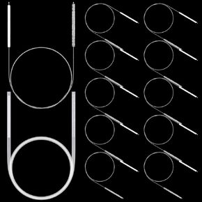 Havawish 10 Pcs Enema Tubing Cleaning Brush 5 ft Enema Tubing Cleaning Brush Enema Kit Enema Supplies Long Pipe Cleaner Flexible Tube Cleaning Brushes for Enema Tracheostomy Care