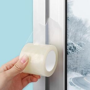 Transparent Air Conditioner Window Seal Strip，2-Inch x 29.5FT, No Mess Winter AC Window Seal Kit，Residue-Free Window AC Insulation Tape - Dstorelhp