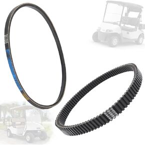 Starter/Generator & Drive Belt fit for EZGO 2008 up Gas RXV, TXT, ST400 Terrain with Kawasaki Clutch, 606136 & 606138