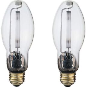 GoodBulb 70-Watt High Pressure Sodium HID Light Bulb | E26 Base ED17 ANSI Code S62 | 2000K Warm White Color | Clear Finish | 24000 Life Hours (Pack of 2 Bulbs)