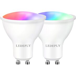 GU10 Smart Spot Light Bulb Compatible with Alexa, Google Home, SmartThings, 5W WiFi LED Track Light Bulbs, Color Changing, No Hub Required, 4 Pack
