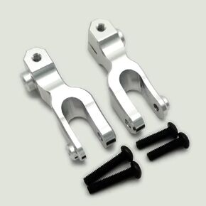 Aluminum Front Sway Bar Arms Satin Plated Silver for Traxxas UDR Unlimited Desert Racer 8596