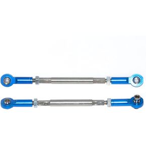 Front Toe Links Compatible with 1/7 Traxxas UDR Unlimited Desert Racer 8547A 8547R 8547X Adjustable Steering Links Tie Rods Metal Upgrade Parts(Blue)