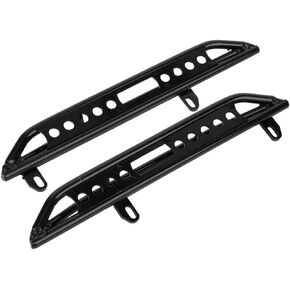 2pcs Metal Side Pedal Rock Sliders Step Running Boards Foot-Plate RC Steps RC Car Pedals RC Side Board for Axial SCX10 III AX103007 1/10 RC Crawler Body Shell Accessories RC Wagon Upgrade Parts
