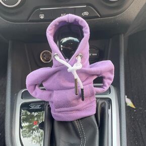 Car Gear Shift Cover,Car Shift Knob Hoodie,Auto Gear Shift Knob Hoodie,Shift Knob Cover,Car Interior Accessories,Car Accessories Christmas Gift for Women Men(Black,1PC)