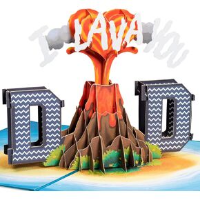 Paper Love 3D Pop Up Fathers Day Card, Best Dad, Gift For Dad, Husband, Anyone - 5" x 7" Cover - Includes Envelope and Note Tag