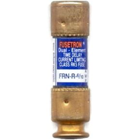 Bussmann FRN-R-6/10, 6/10 Amp (6/10A) 250V Fusetron Dual Element Time-Delay Current Limiting Class RK5 Fuse, UL Listed