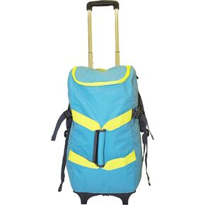 dbest products Smart Backpack, Purple and Grey 4-1 Rolling Backpack Luggage Duffel Gym Bag Removable Dolly Laptop Tablet Pocket