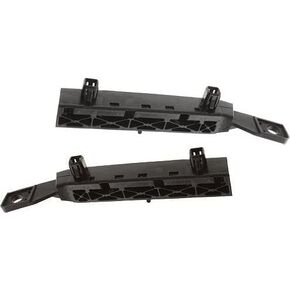Front Left Driver & Right Passenger Side Bumper Cover Retainer Bracket Set Of 2 Replacement For 2007-2012 Nissan Versa Black Smooth NI1063100 NI1062100 62224EM30A 62225EM30A