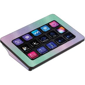 MightySkins Glossy Glitter Skin Compatible with Elgato Stream Deck MK.2 - Cotton Candy | Protective, Durable High-Gloss Glitter Finish | Easy to Apply and Change Styles | Made in The USA