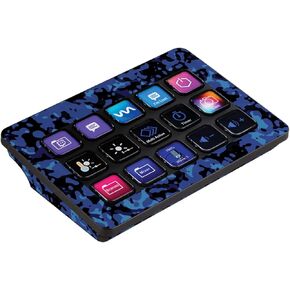 MightySkins Skin Compatible with Elgato Stream Deck MK.2 - Blue Modern Camo | Protective, Durable, and Unique Vinyl Decal wrap Cover | Easy to Apply, Remove and Change Style | Made in The USA