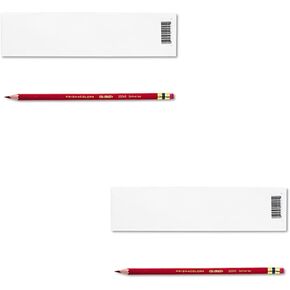 Prismacolor: قلم رصاص مع ممحاة، رصاص/أسطوانة باللون الأحمر القرمزي، دستة -:- تُباع في عبوتين - 12 - / - إجمالي 24 قطعة لكل منها