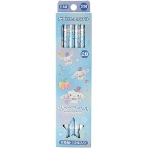 Sanrio 566179 Cinnamoroll Pencil Pack, 2B, Cinnamoroll, 0.3 x 0.3 x 6.9 inches (0.8 x 0.8 x 17.6 cm), Kids Learning Stationery, Character