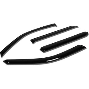 DNA MOTORING WVS-T2-0148 Vent Window Visor Deflector Rain/Sun Guard, 4 Piece, Compatible with 07-10 Ford Explorer Sport Trac