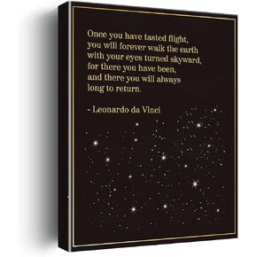 Inspirational Pilot Quote Wall Art Decor Canvas Painting Framed Canvas Artwork Print Poster 12"x15" Decoration for Home Flight Attendant Gifts in Saudi Arabia