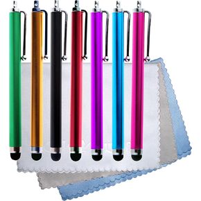 7 Capacitive Stylus/Styli Touch Screen Pens for iPhone X XS XR iPhone 8 7 6 5s Smart Phones iPod Touch 5 iPad Pro, and Tablets with 3 Microfiber Cloths