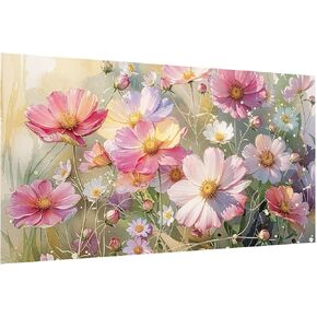 JOOZ Large Diamond Painting Kits for Adults - DIY 5D Flowers Diamond Art Kits for Adults, Full Drill Flowers Diamond Art Painting, Gem Art Kits for Adults for Home Wall Decor (27.5 X 15.7 Inch)