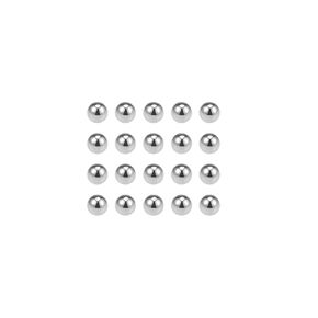 uxcell Precision Balls 1/4" Solid Chrome Steel G10 for Ball Bearing Keychain Wheel 50pcs