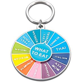 Funny Food Decision Maker Game Gift Game Wheel for Women Men Son Daughter Brother Friend What to Eat Foodie Pin Christmas Stocking Stuffers Valentines Birthday Gift Coworker Colleague Interactive Pin