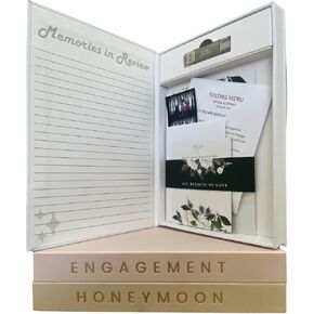 Storybook Ultimate Wedding Collection: Wedding, Engagement, Honeymoon Keepsake Box, Photo Album and Memory Organizer - Capture Memories both Physical and Digital. Each Book includes a 16 GB USB