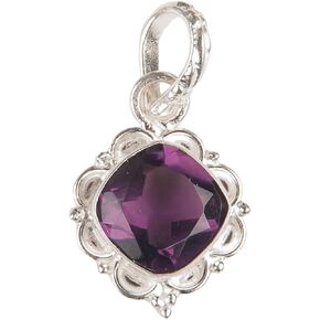 Natural AFRICAN AMETHYST Gemstone 925 Sterling Silver Jewelry Pendants 1.50" Handmade Pendants Unisex Pendants,Designer,Vintage,Engagement, Mother’s Day, Anniversary,Birthday,Christening,Christmas,Confirmation/Communion, Elegant,Her Gorgeous Gift