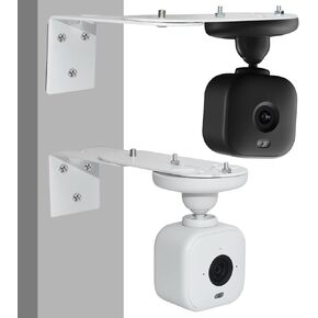 حامل كاميرا خارجي متوافق مع Blink Mini 2، Blink Mini، Blink Outdoor 4th، 3rd Gen، 2 حامل زاوية معدني للكاميرا، تغطية 300 درجة على جانبي المنزل، تقليل البقع العمياء in Kuwait