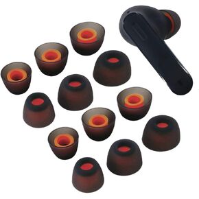 12X سماعات أذن بديلة لسماعات JBL Tune 230NC TWS داخل الأذن، سماعات أذن (أسود)