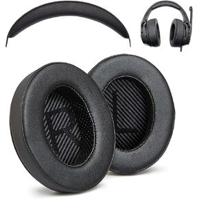 AHG Upgrade Premium Replacement Cloud Stinger Ear Pads Cushions and Headband Cover. Compatible with Kingston HyperX Cloud Stinger Headset. Premium Protein Leather | Extra Thick AHG FlexiSoft Foam