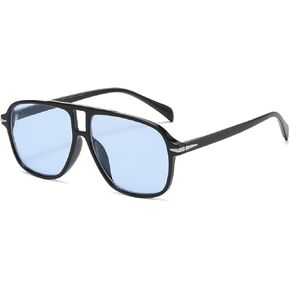 NIDOVIX Retro Aviator Sunglasses for Women Men Vintage 70s Square Classic Aviator Shades Sun Glasses UV400 Protection