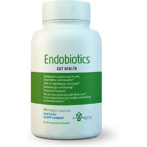 Endobiotics Gut Support Supplement - Rich Blend of Eight Beneficial Bacteria for Optimal Digestive Health-90 Capsules