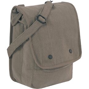 Rothco Vintage Canvas Map Case Crossbody Shoulder Bag, Olive Drab