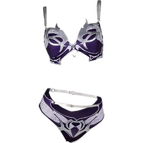 Shadowheart Cosplay Swimsuit Womens Two Piece Bathing Suit BG3 Bikini Set Swimwear