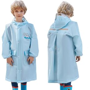 Fewlby Kids Rain Coat for Girls Boys Raincoat Lightweight Waterpoof Kids Rain Jacket Toddler Rain Wear L-4XL Size