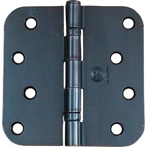 Penrod Door Hinges Ball Bearing 4 Inch with 5/8 Inch Radius - Hardware Included (Oil Rubbed Bronze, 3 Pack)