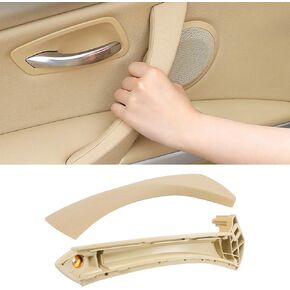 TTCR-II Compatible with BMW 3 Series Door Handle Cover 2006-2012, Half Part 1 Pc for E90 E91 Door Pull Handle Replacement Fits 323 325 328 330 335 Sedan & Touring (Beige, Right Front/Rear)