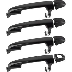 Front/Rear + Left/Right Outer Exterior Door Handle with Keyhole Exterior Door Handle Without Keyholes for Hyundai Elantra 2006 2007 2008 2009 2010 2011 2012 82651-2H000 82652-2H000 82652-2H020