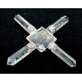 crystalmiracle Powerful Clear Quartz Bagua Reiki Generator Points Crystal Healing Men Women Gift FENG Shui Positive Energy Metaphysical Gemstone Health Wealth Concentration Success Spiritual Aura